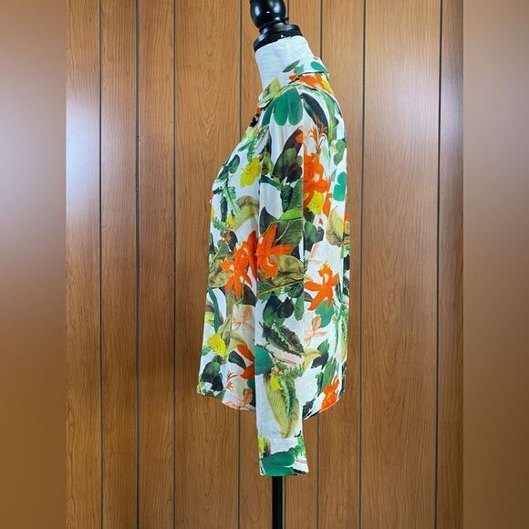 Alice + Olivia Silk Button-Down Shirt size S - Picture 7 of 15